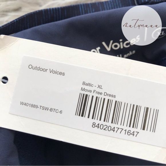 Outdoor Voices TechSweat Move Free Dress in Baltic XL - Picture 2 of 3